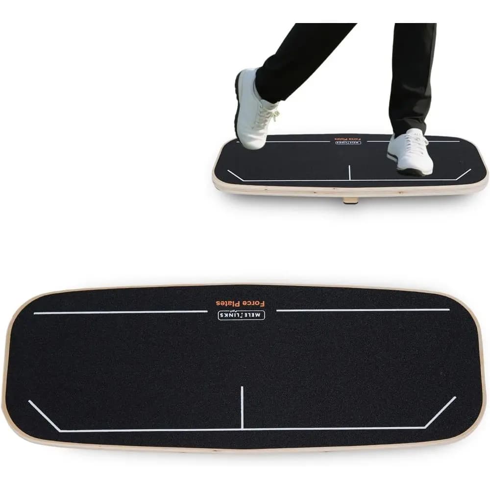 Golf Precision Plate, Weighted Swing Board, Training Aid for Balance and Accuracy, Club Practice Drills, Swing Trainer for Power