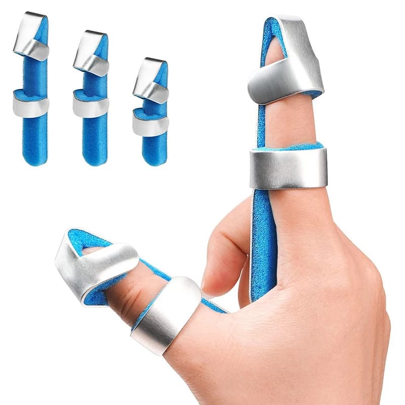 Protezione medica per il fissaggio della frattura delle dita Stecca per dito regolabile Rana Phalanx Correttore Tutore di supporto per il recupero delle infortuni