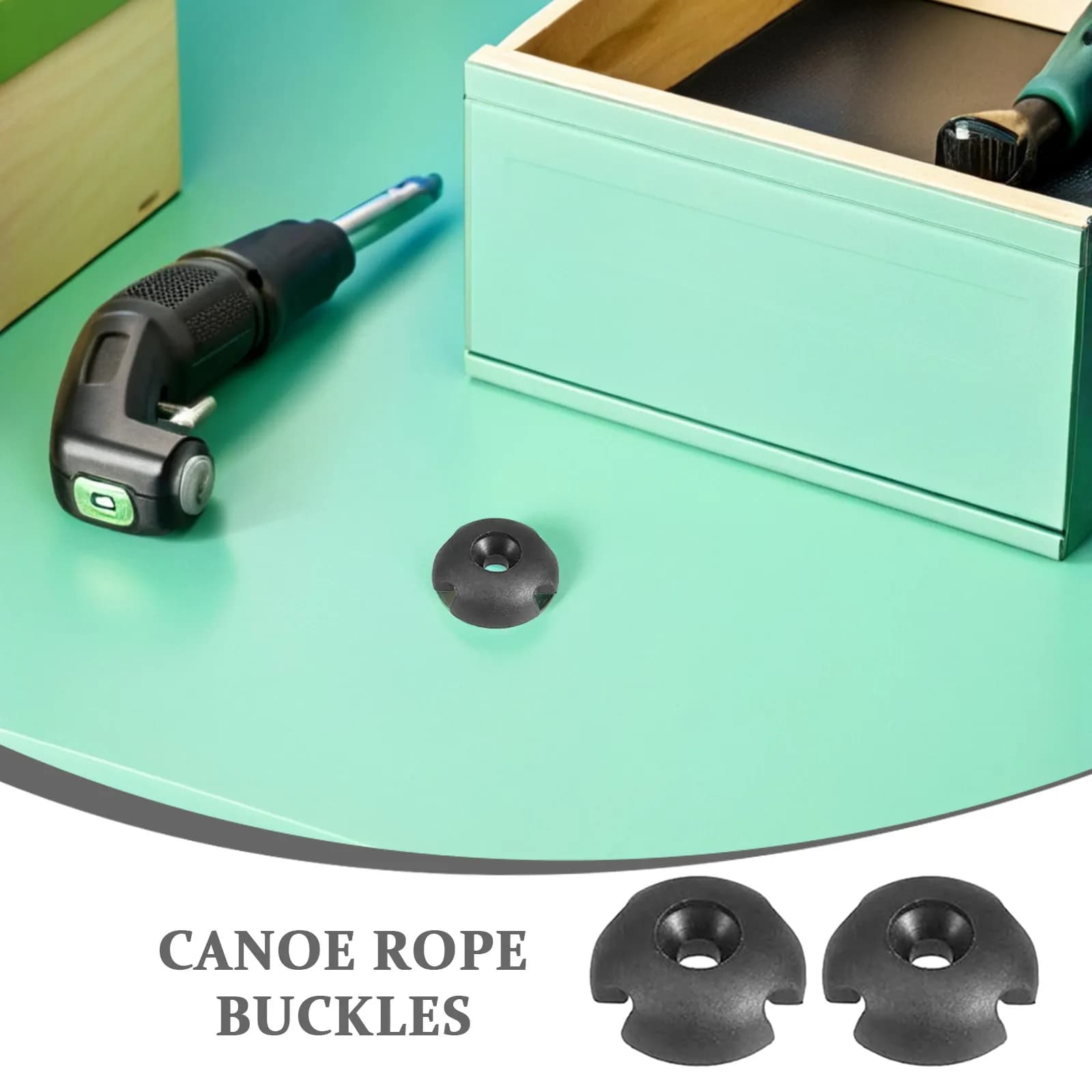 8 Set di Guide per Corda da Kayak, Fibbie Rotonde con Fessura, Accessori per Canoa in Plastica per Acque Agitate
