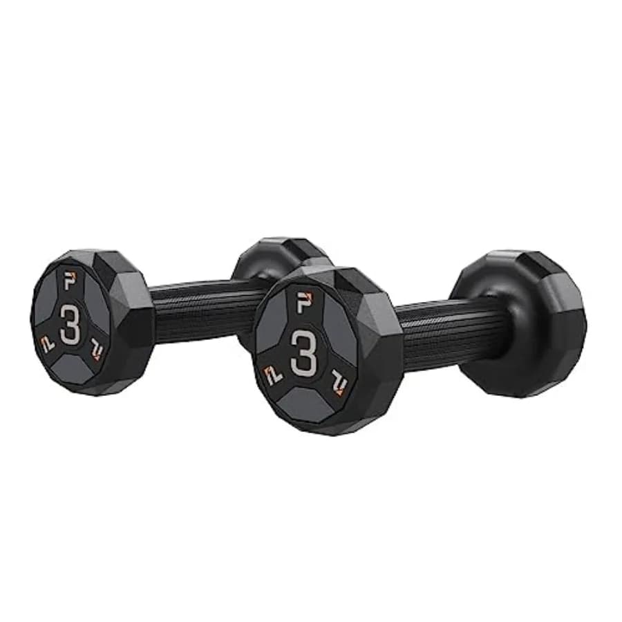 Manubri in Uretano per Cardio - Grigio, Leggeri, per Allenamento Fitness, Impugnatura Antiscivolo, Rivestimento in Gomma Resistente, Ideali per Palestra Domestica e Cardio