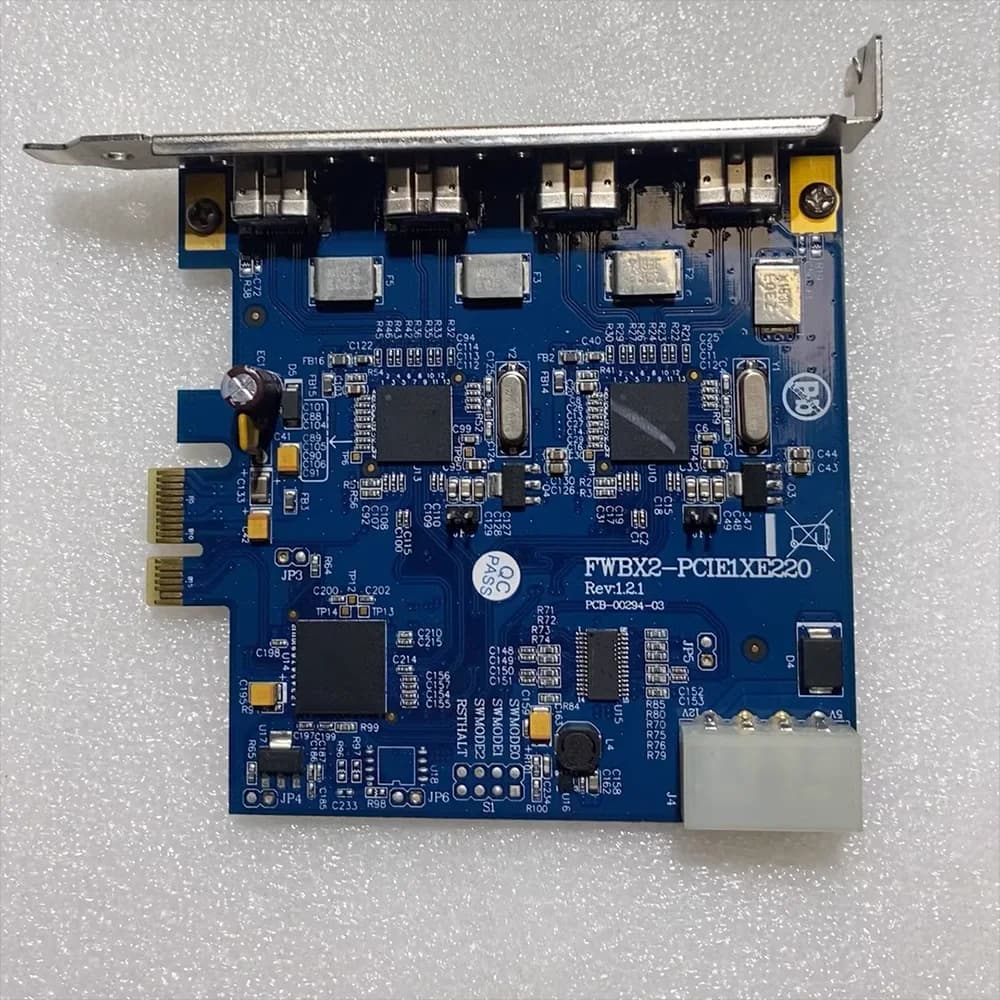 Industrial Control 4 Channel Image Capture Card FWBX2-PCIE1XE220 PCB-00294-03