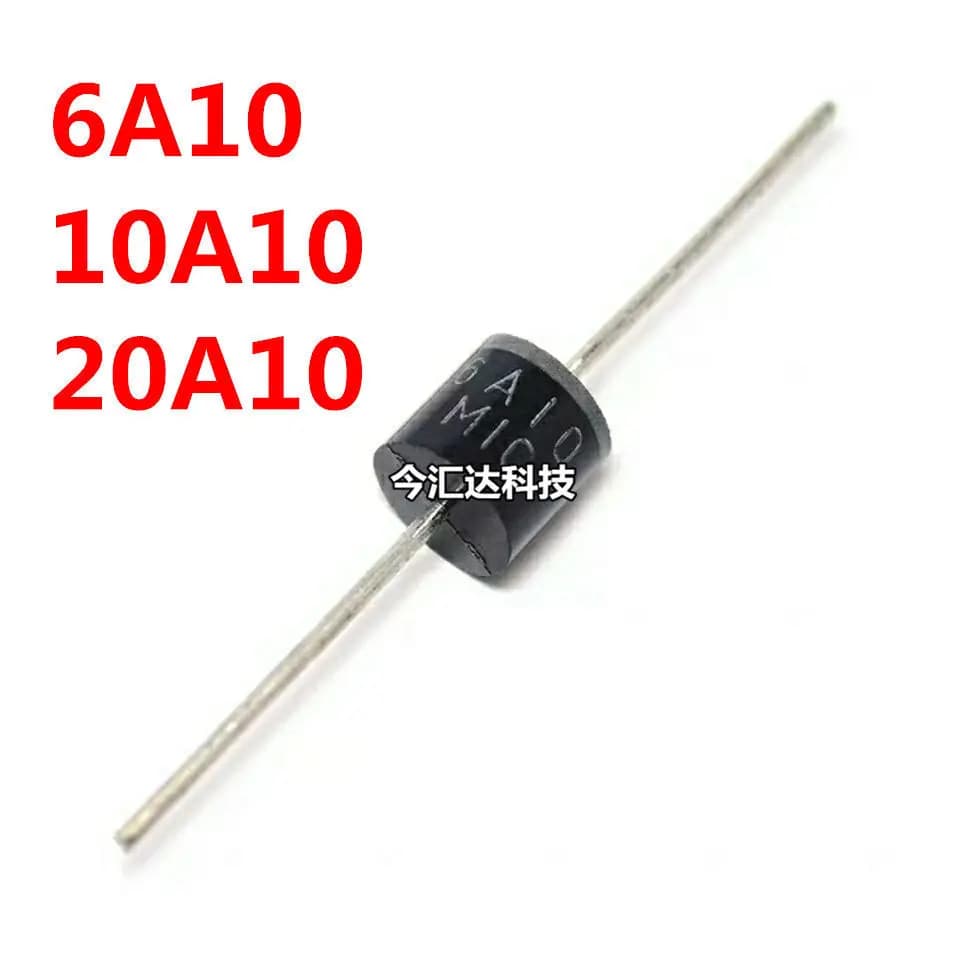 50 pz nuovo originale 50 pz nuovo originale 6A10 MIC ventola di riscaldamento caricatore del veicolo elettrico diodo raddrizzatore inverter 6A1000V ad alta potenza