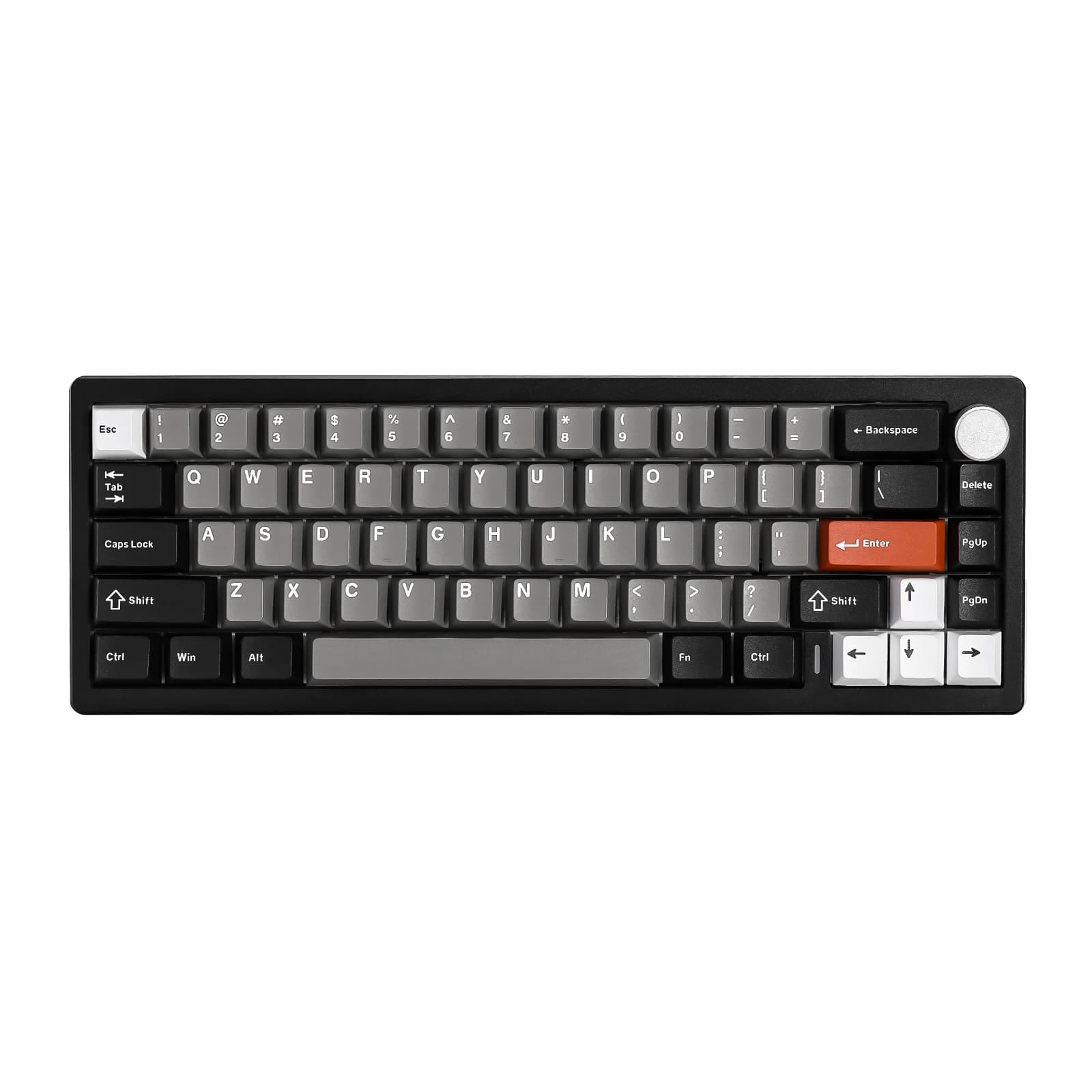 Tastiera Meccanica YUNZII AL68 Nera QMK/VIA, Tastiera da Gaming Wireless in Alluminio Personalizzabile, Hot Swap con Gasket e Manopola per Win&Mac