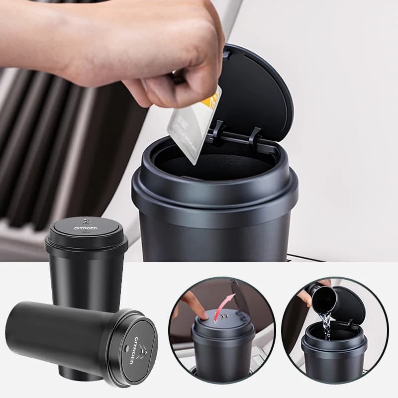 Car Center Console Car Trash Can Waterproof Garbage Storage Bucket For Citroen C4 C3 C5 C1 C2 C-Elysee Berlingo Picasso Jumpy