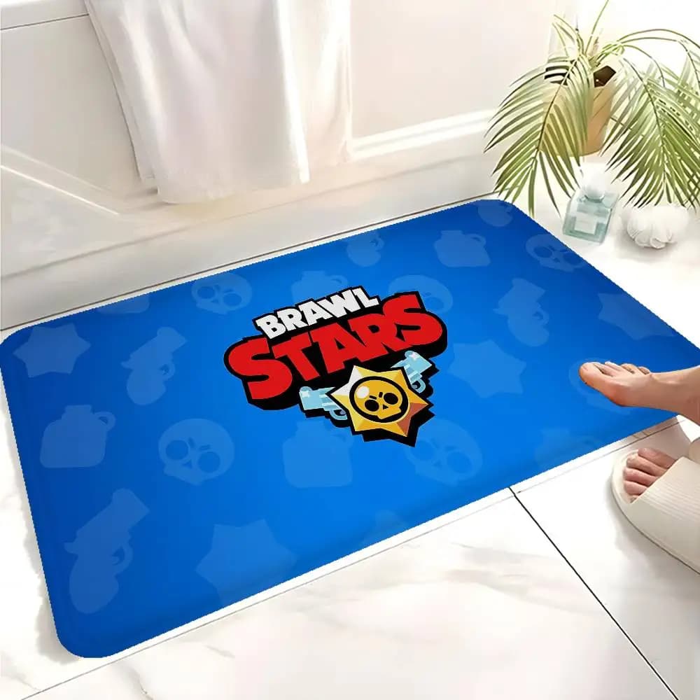 Tappetino antiscivolo per gioco di strategia B-BRAWL STARS, tappeto per lavanderia, decorazione per lavanderia, balcone, soggiorno per bambini, tappeti per la casa
