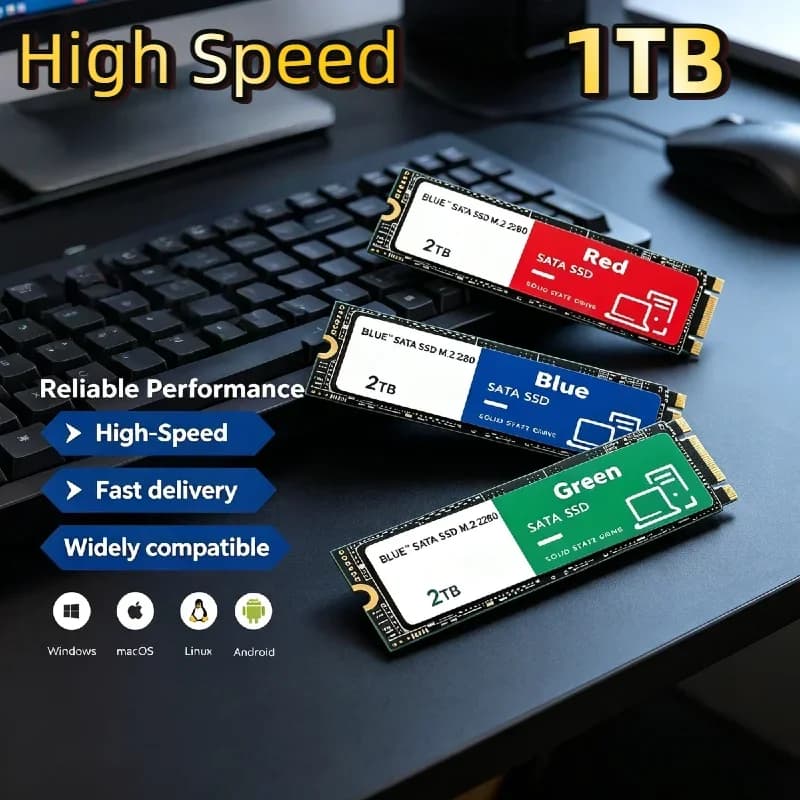 2026 New M.2 NVMe 500GB SSD Ultra Fast Internal Solid State Drive Hard Disk for PC Desktop Laptop Computer Upgrade Pro Max