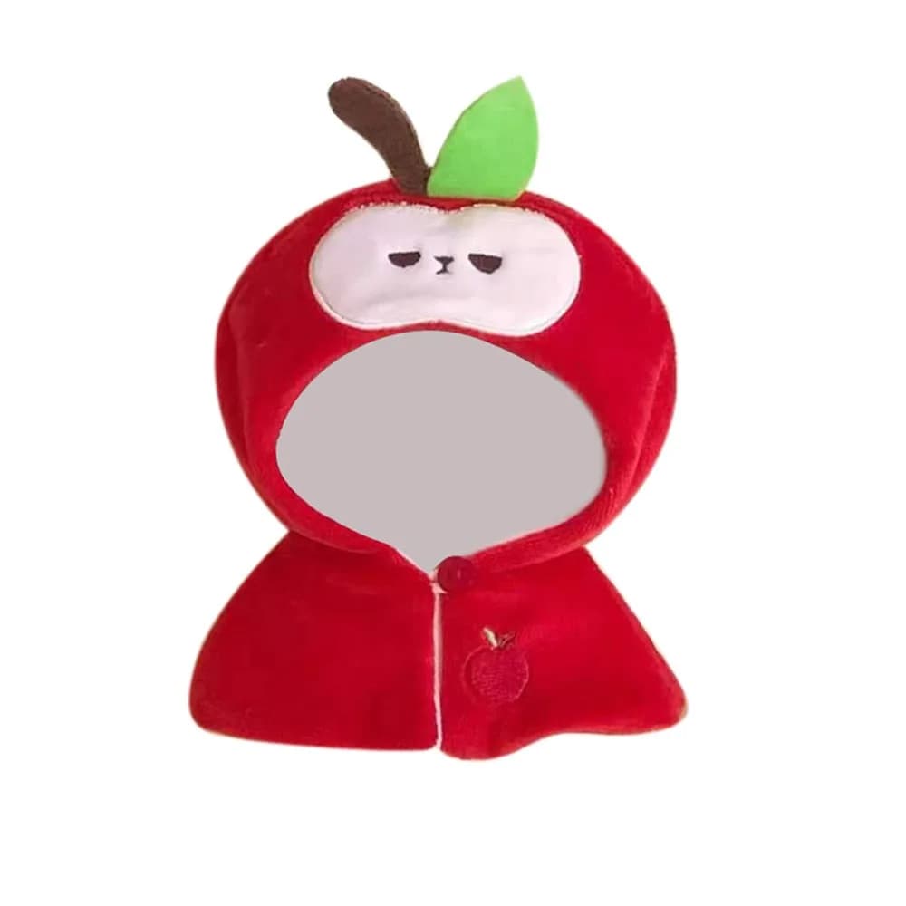 Cartoon Head Cover Animal Clothes Accessories Detachable Hat Backpack Keychain Pendant Dolls Accessories
