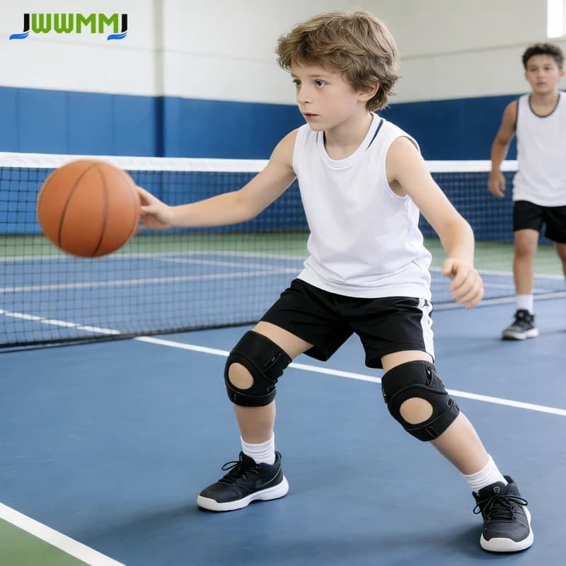 1 Pezzo Ginocchiera Regolabile per Bambini con Cuscinetti in Gel per la Rotula, Supporto per Lesioni al Menisco per Giovani e Adulti, per Sport e Sollievo dal Dolore al Ginocchio