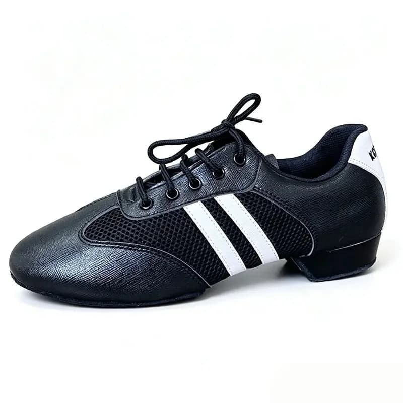 Professional Latin Dance Shoes Breathable Mesh Low Heel Ballroom Salsa Tango Adult Training Practice Shoes Men Women Sneakers