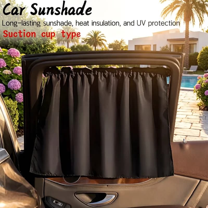 Tenda Parasole Portatile per Auto 1/2/4 Pezzi con Ventosa, Protezione UV, Isolamento Termico, Schermo Privacy per Bambini e Viaggi in Auto