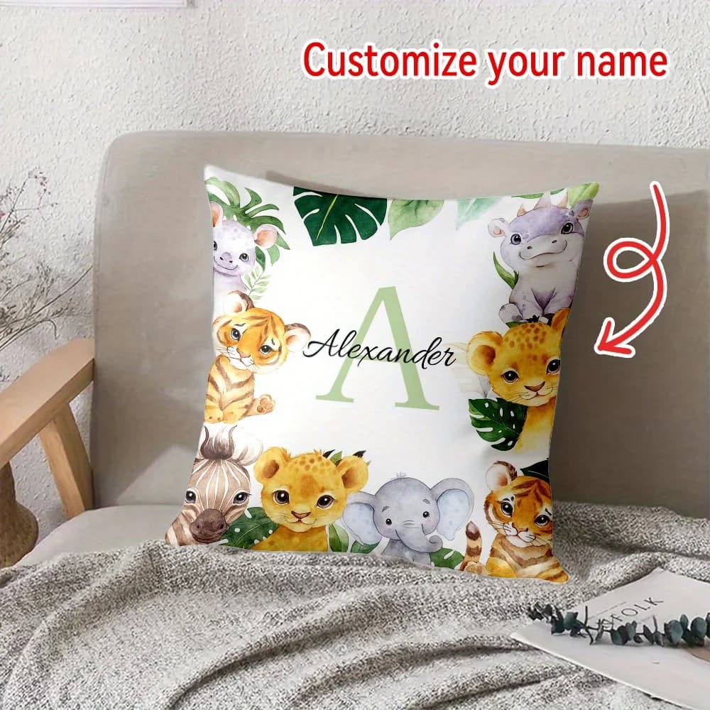 1 cuscino personalizzato, cuscino con foto personalizzata, federa personalizzata con nome, fodera decorativa per cuscino adatta per letto, collo, viaggio, vita