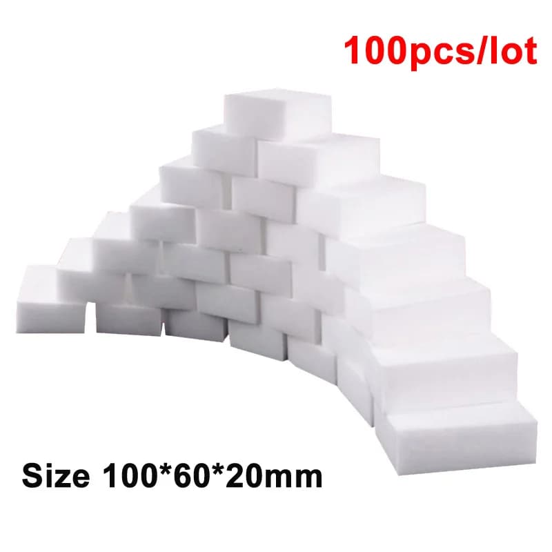 5/10/20/50/100pcs Melammina Spugna Magica Spugna Detergente per Cucina Ufficio Bagno Casa Nano Spugne per pulizia Melammina Cleaner