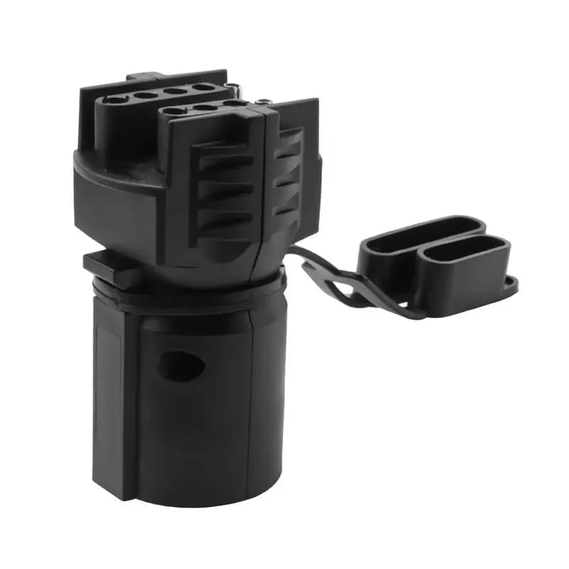 Adattatore per luci rimorchio da 7 pin rotondi a 4 pin o 5 pin piatti, connettore di alimentazione per rimorchio, per camper, barche, campeggio, viaggi - X67A