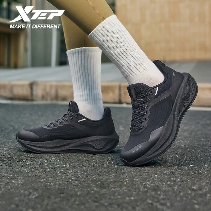 Xtep Scarpe da corsa per donna Resistente agli urti Jogging Rebound Materiale ETPU Scarpe da ginnastica basse con supporto ammortizzante 875418110051