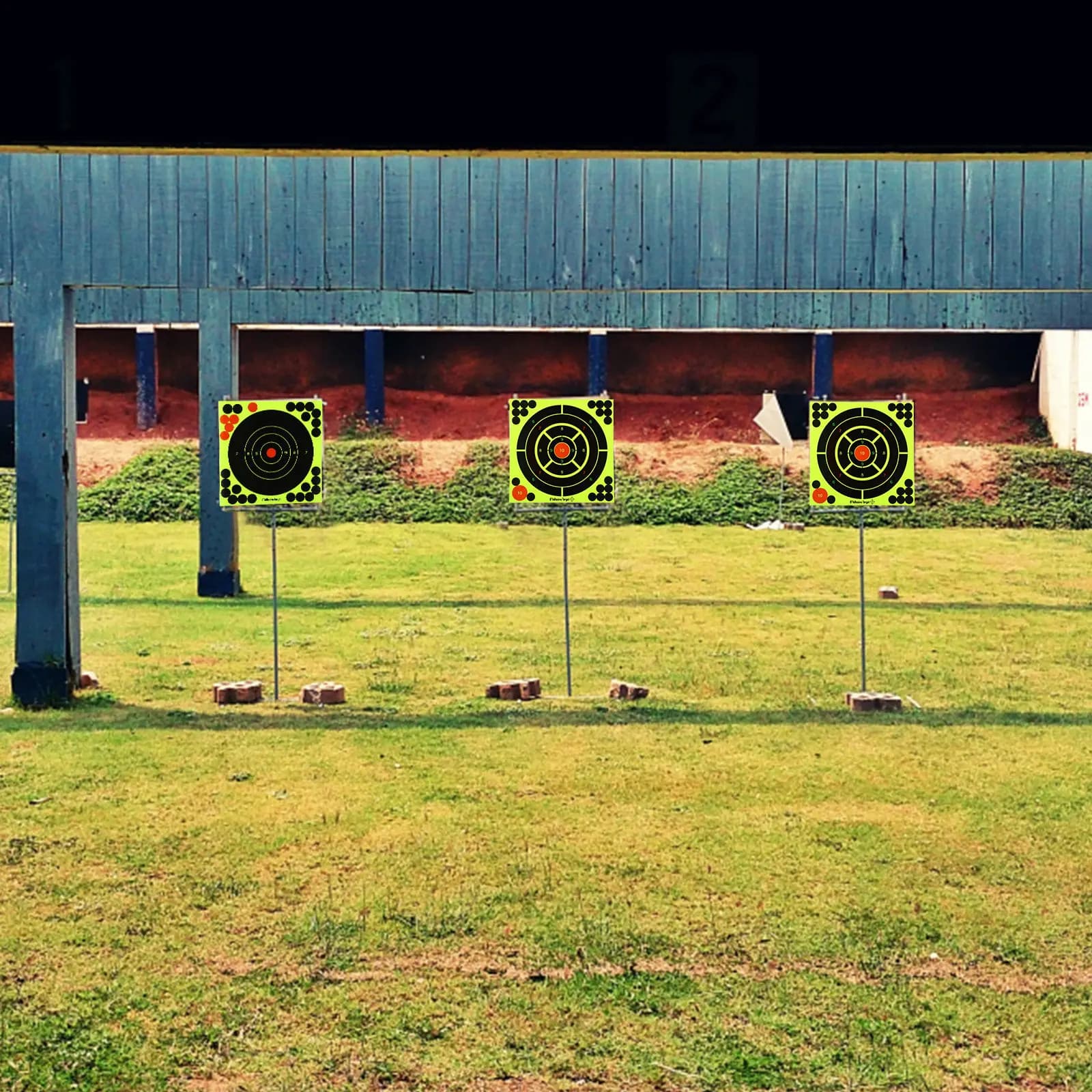30 Pezzi Adesivi per Bersagli da Tiro, Carta Adesiva per Puntamento per Pratica di Tiro con l'Arco, Allenamento Sportivo Indoor e Outdoor, Bersagli Circolari