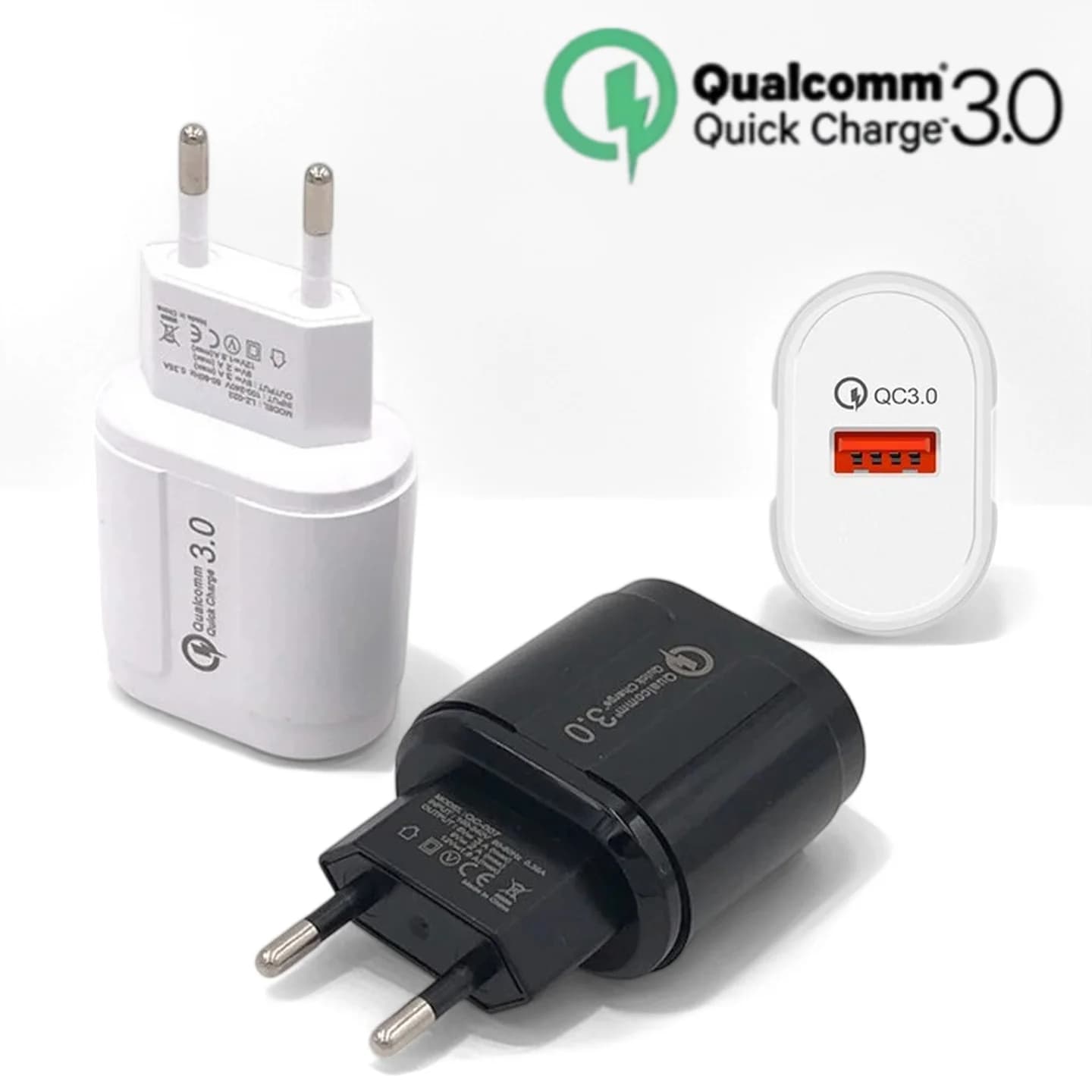 24W Quick Charge 3.0 USB Charger QC3.0 QC Fast Charging EU Plug Adapter Wall Mobile Phone Charger For iPhone Samsung Xiaomi
