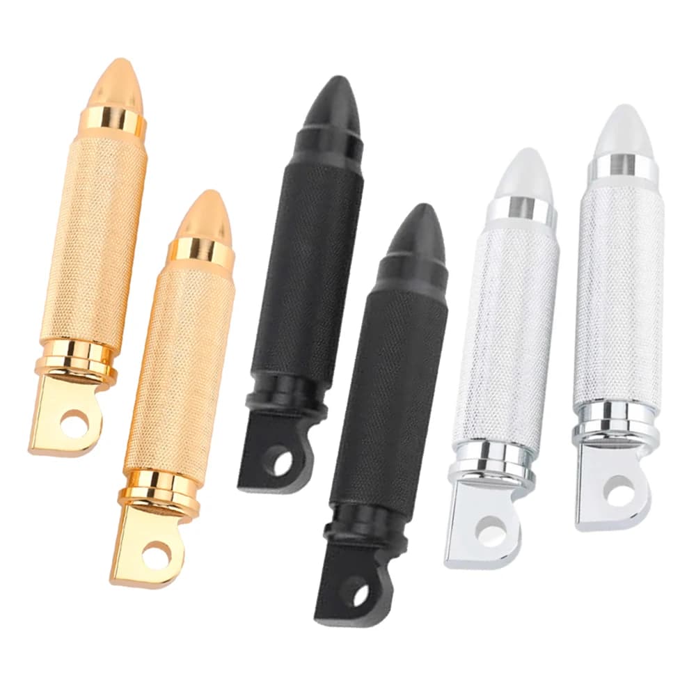 2 pezzi moto pedane poggiapiedi pedali per Harley Sportster XL 883 1200 Bobber Chopper Cruiser muslimex