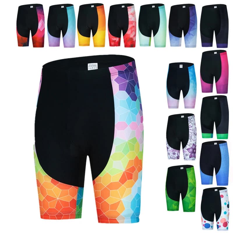 Weimostar Pantaloncini da ciclismo da donna Pantaloncini da bicicletta MTB antiurto Pantaloncini da bicicletta imbottiti in gel 4D Intimo da ciclismo Rpad Ropa Ciclismo
