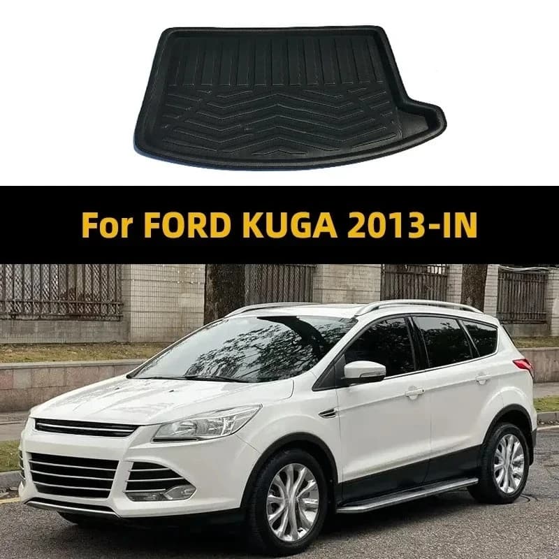 Per FORD KUGA 2013-IN Tappetini per bagagliaio posteriore per auto Anti-sporco Boot Tappeto protettivo impermeabile Pad Bagagli Cargo Copertura Liner Vassoio Pavimento