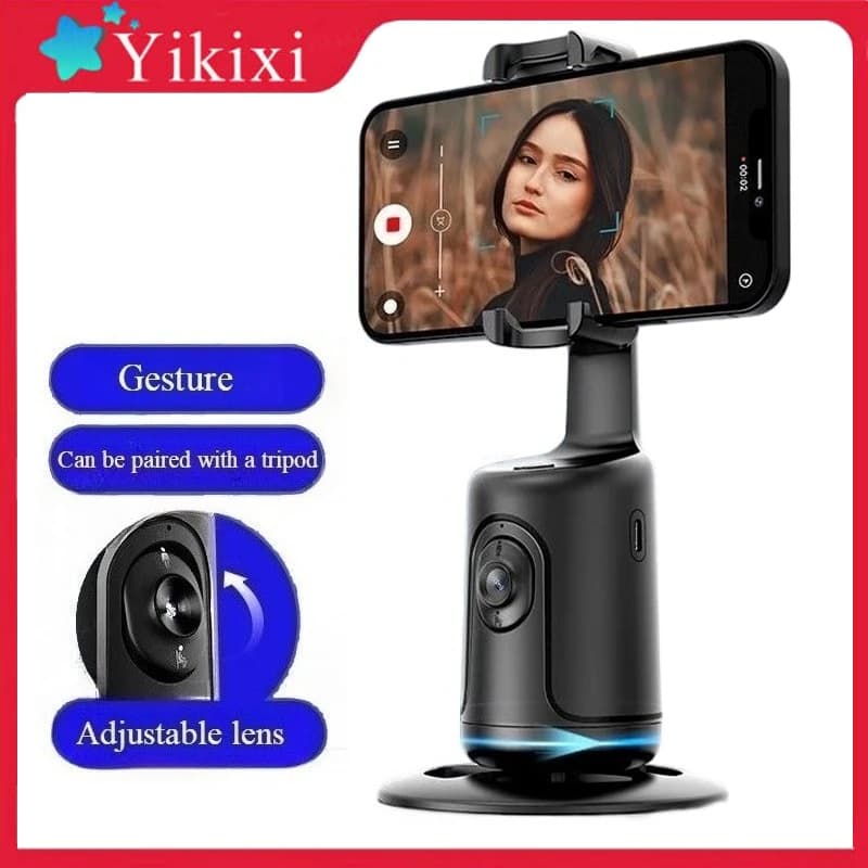 Support for smartphone stabilizer with automatic face tracking, 360° intelligent rotation, monopoly for live streaming.
