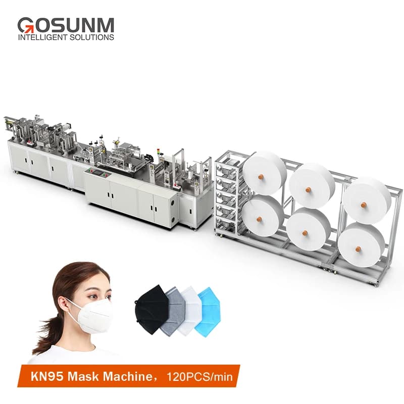 GOSUNM 120 pz/min Maschera ad anello che fa macchina Macchina per maschera N95 completamente automatica per maschera medica