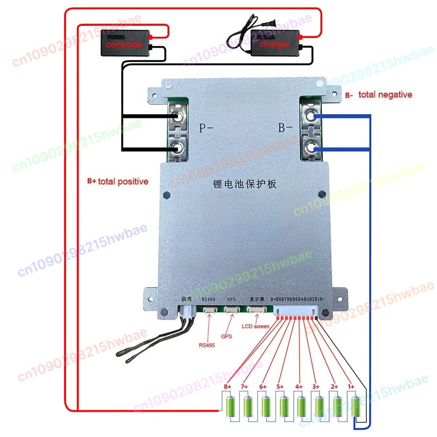 4 corde 8 corde batteria al litio scheda di protezione dell'equilibrio attivo intelligente accumulo di energia fotovoltaico 200A ferro 12V RV