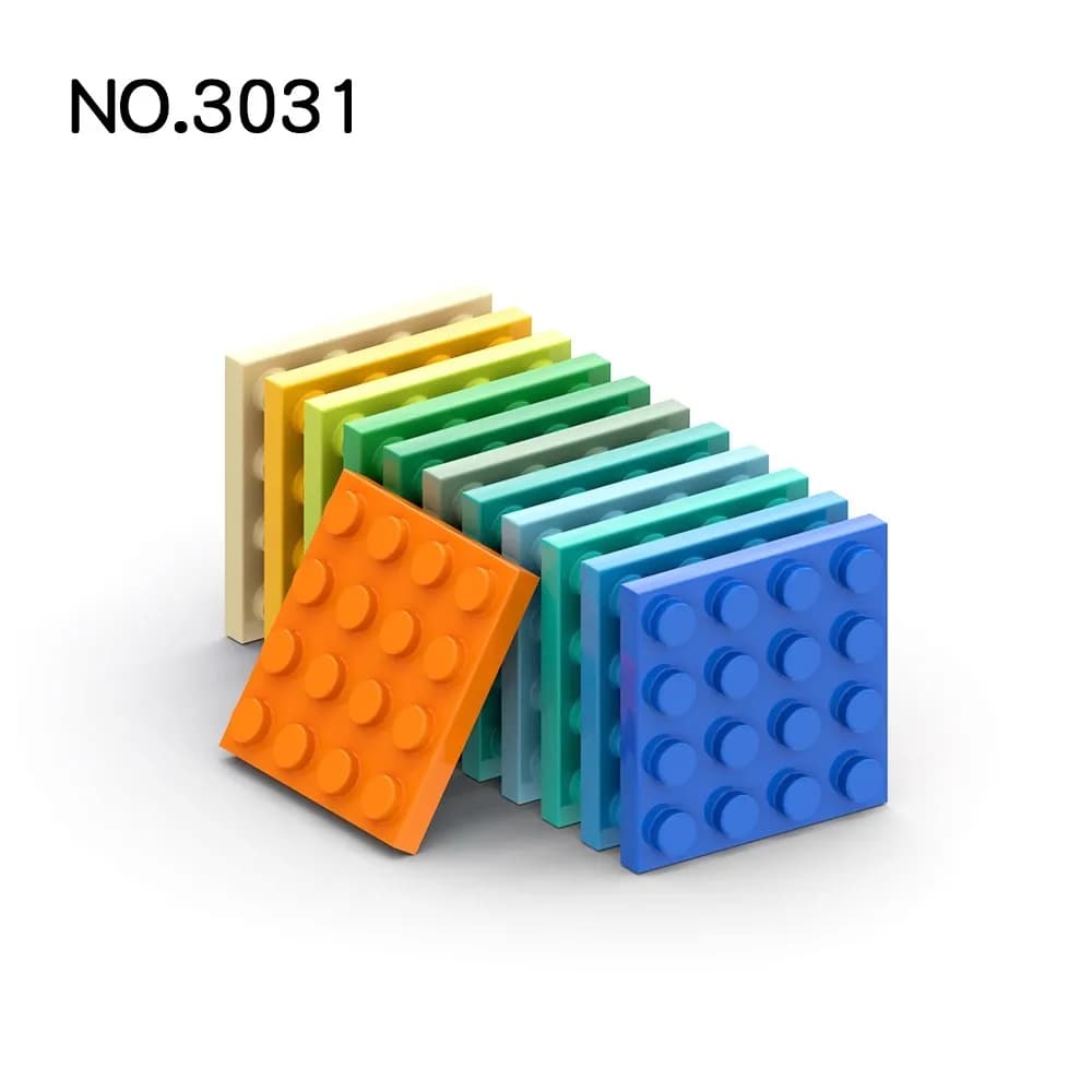 20 pz MOC Parts 3031 piastra 4x4 mattoni compatibili fai da te Assmble Building Blocks particella bambini Puzzle cervello giocattolo regalo di compleanno