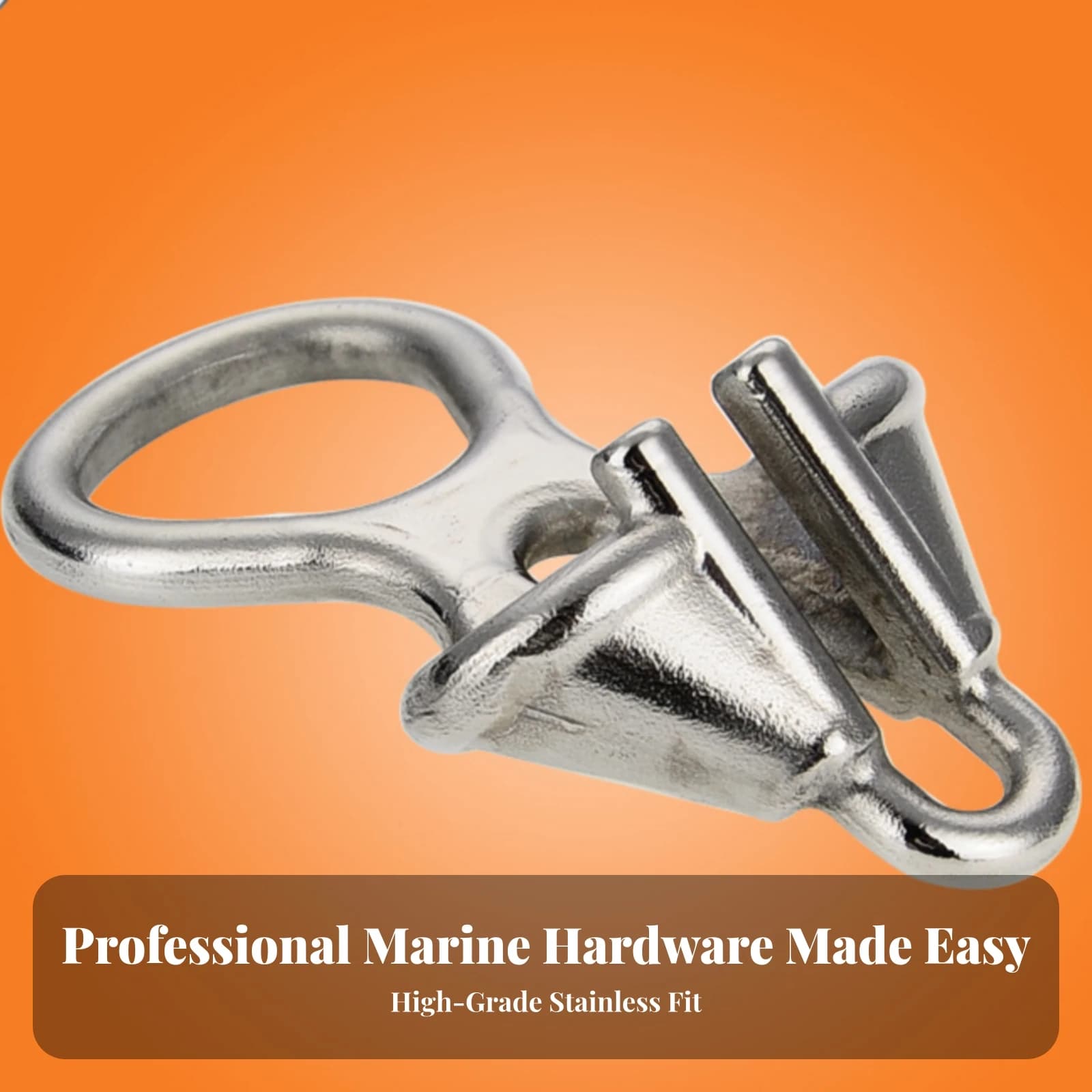Anchor Chain Stopper Heavy Duty Chain Stopper Boat Fitting Rust-Proof Hardware Compact for Yacht Owners, Boats, Yachts