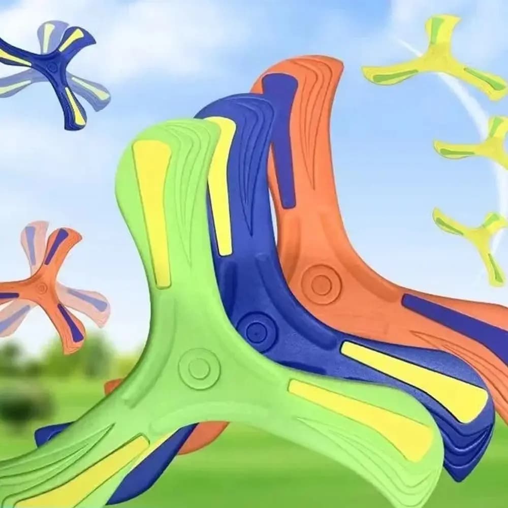 Three-leaf Cross Adult-kids Interactive Outdoor Children Boomerang Toys Early Education Puzzle Decompression Gift