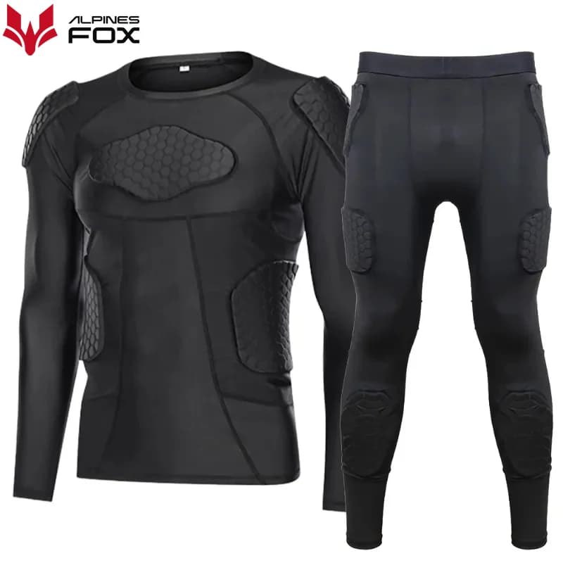 Protezione della biancheria intima dell'armatura del motociclo Giacca da motocross Pantaloni a strati Camicie a compressione Tuta protettiva per bici da moto