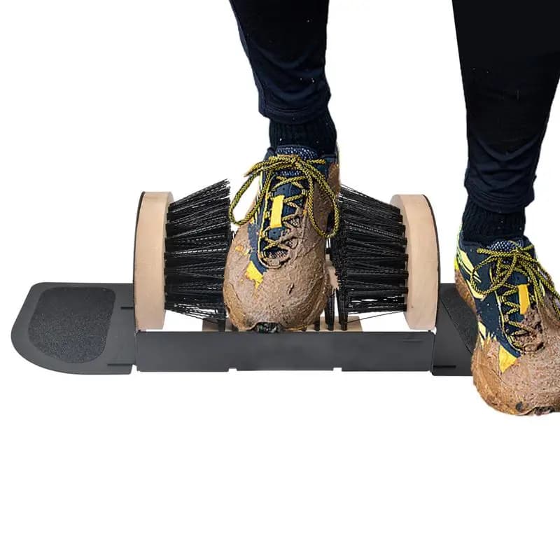 Spazzola per raschietto per pulizia stivali per carichi pesanti Raschietto per stivali per scarpe resistenti per esterni Spazzola per pulizia scarpe per montaggio a pavimento per esterni per il cortile di casa