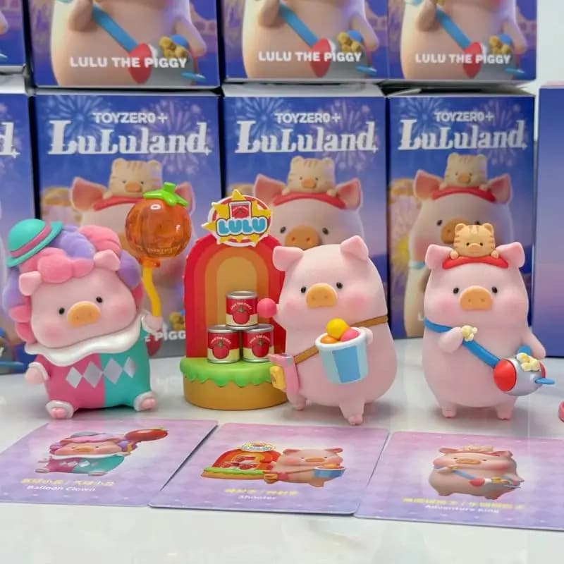 Genuino Lulu The Piggy Lululand Serie Cieco Maiale Action Figure Borsa a sorpresa Decorazione da scrivania Giocattoli Scatola misteriosa Decorazione auto Regali