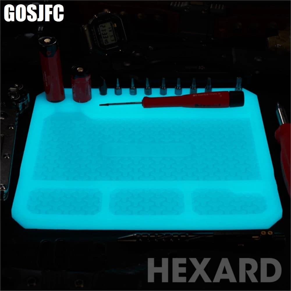 Hexard Pw02 EDC tappetino luminoso Fidget Spinner vassoio tappetino da lavoro vassoio portaoggetti Spinner a mano gadget Cool