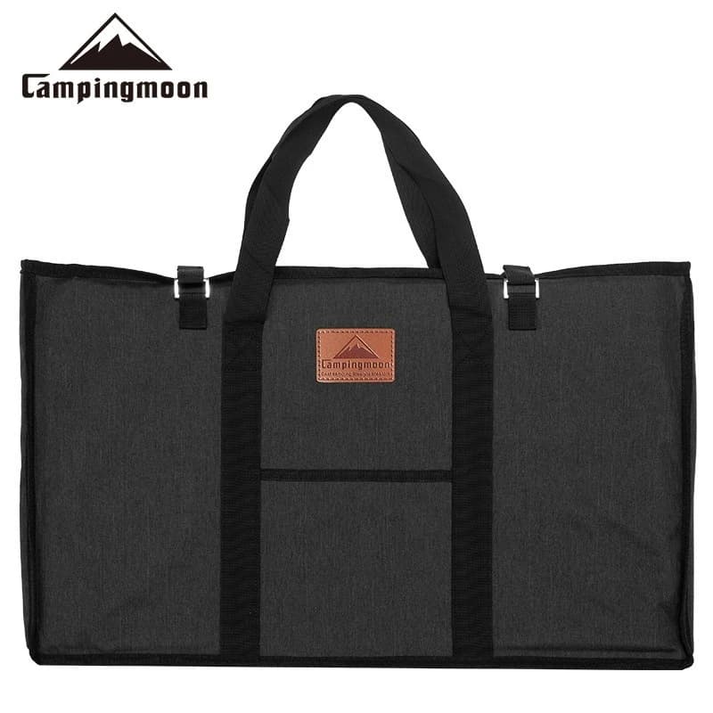 CAMPINGMOON B-230-H Black Canvas Camping Gear Carrying Bags Equipment Case Travel Bag Outdoor Camping Storage Bag