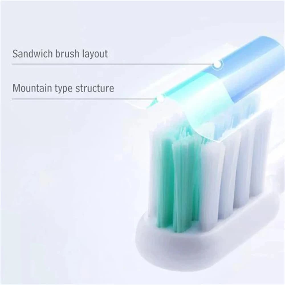 Original Dr.Bei electric toothbrush heads, spare heads for toothbrush, 2 pieces/set, for replacement of Xiaoimi Dr.Bei toothbrush heads