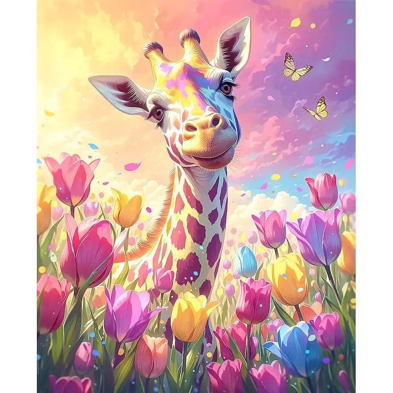 GATYZTORY Diamond Painting Create Wall Art Diy Adult Crafts Kits Giraffe Full Round/Square Paint With Diamonds For Adults Gift
