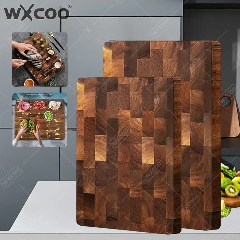 WXCOO Double-sided Cutting Board for Kitchen Cooking Chopping Boards Durable Vegetable Fruit Meat Thickness Kitchen Cutter