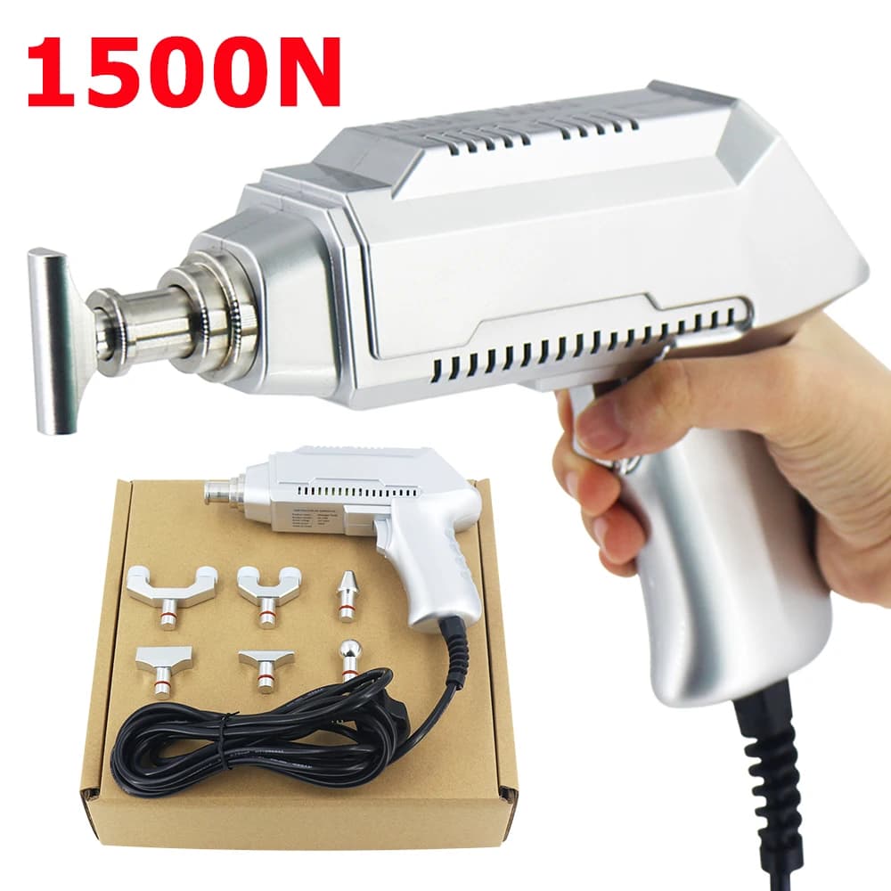 New Electric Correction Gun 1500N Adjustable Spine Massage Spinal Cervical Massager Therapy Impulse Chiropractic Adjusting Tool