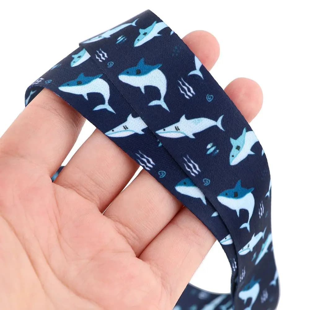 Portachiavi con Porta Nome, Cordino per Telefono, Laccetto a Forma di Squalo Balena, Cordino per Cellulare con Animali Marini