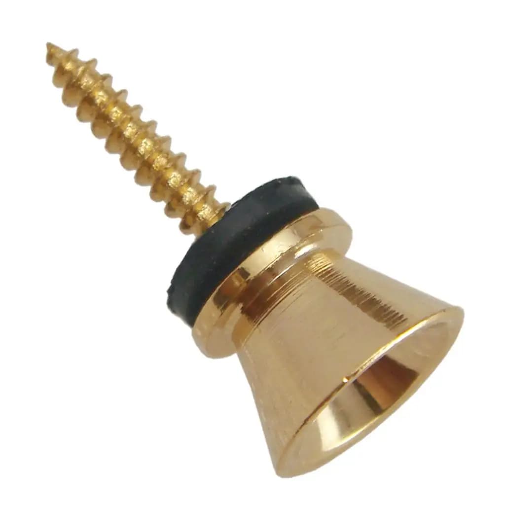 Metal Strap Lock Buttons for Guitar Bass Ukulele Round Head Screw Set 10 Pack Accessories
