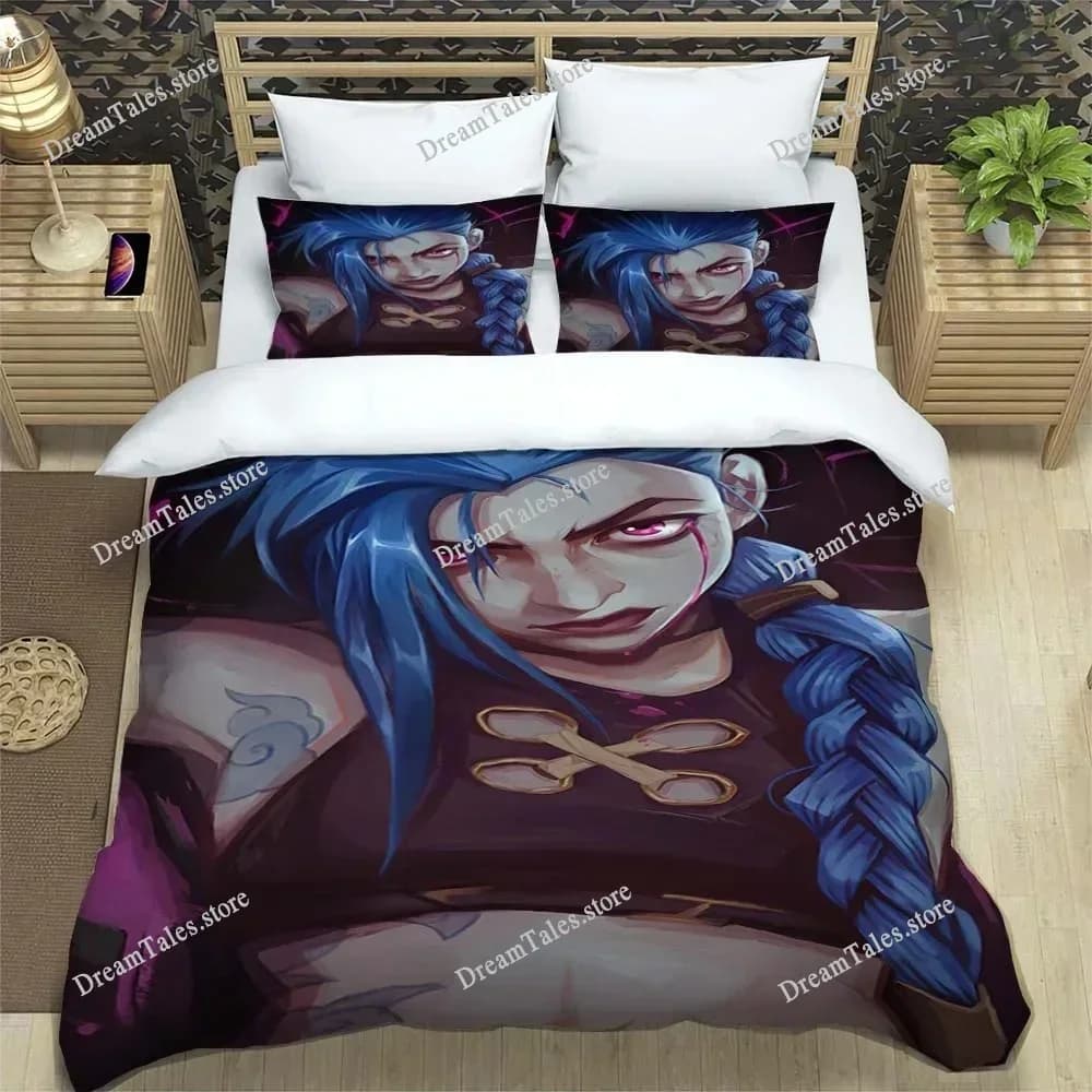 Set di Biancheria da Letto Anime Cartoon Personalizzabile in Tre Pezzi per Studenti, Comodo e Morbido Set Copripiumino di Lusso Regalo741