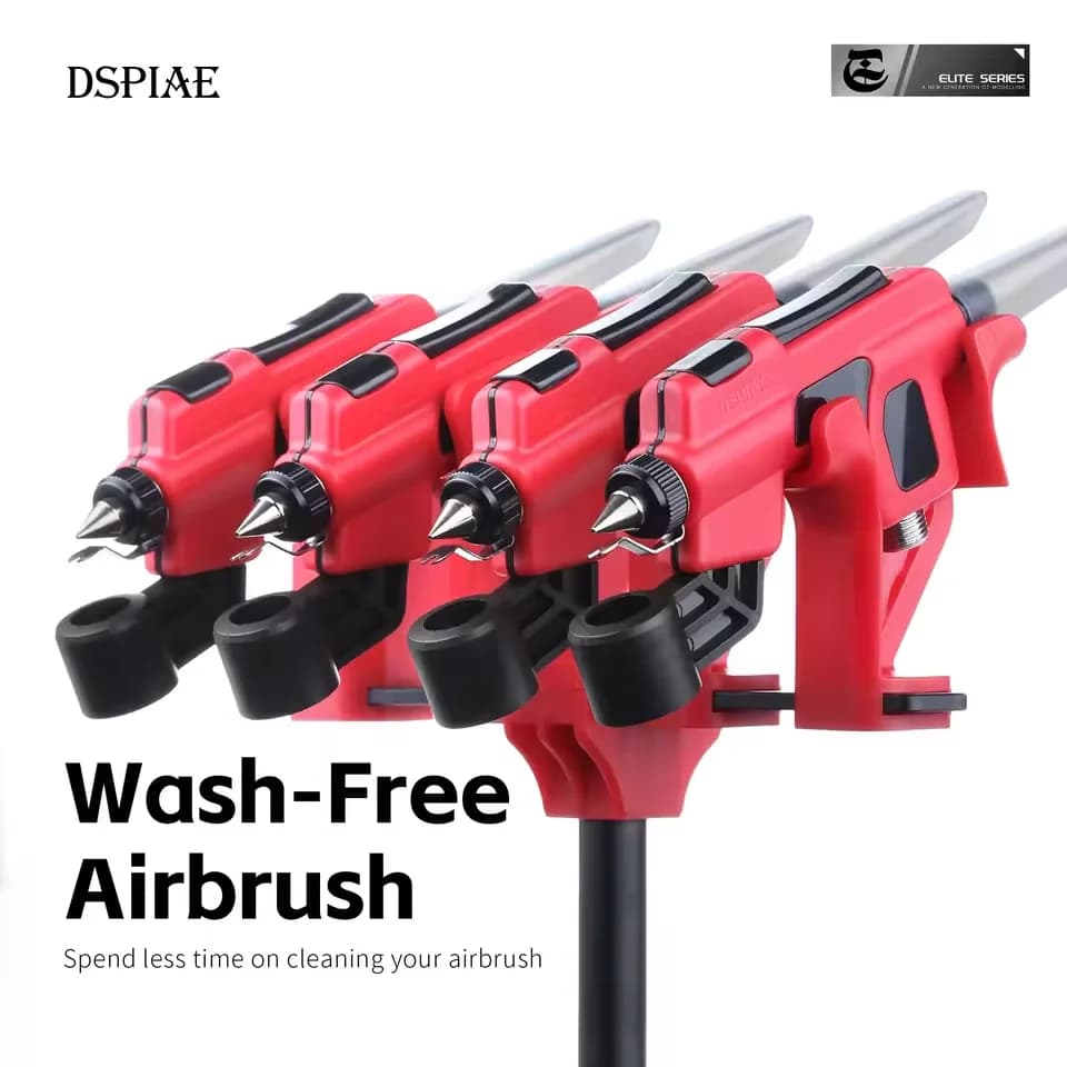 DSPIAE PT-AB Aerografo senza lavaggio con pennarelli per modelli in scala Gundam Strumento di pittura Cambio rapido della vernice Strumenti artigianali fai-da-te per hobby