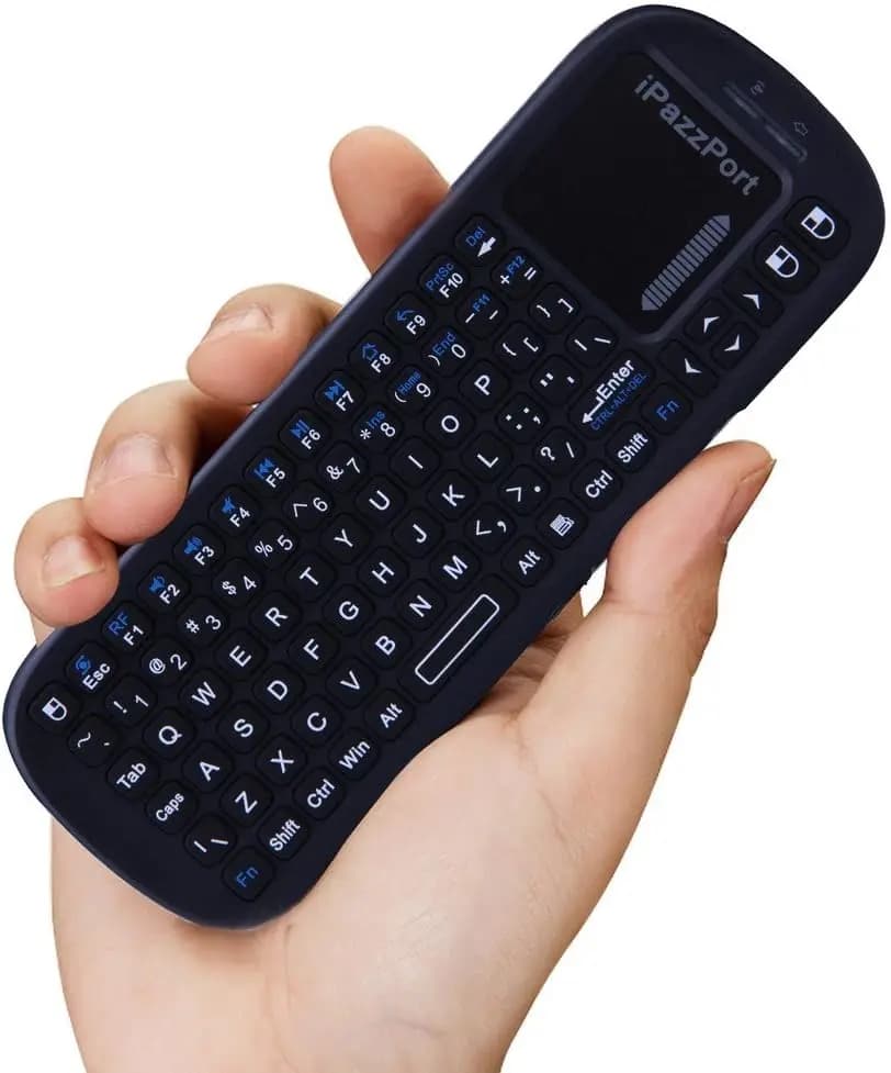 QWERTY 2.4 GHz wireless keyboard with combined touchpad mouse for Android/PC/tablet/PS4/Raspberry Pi 3/HTPC