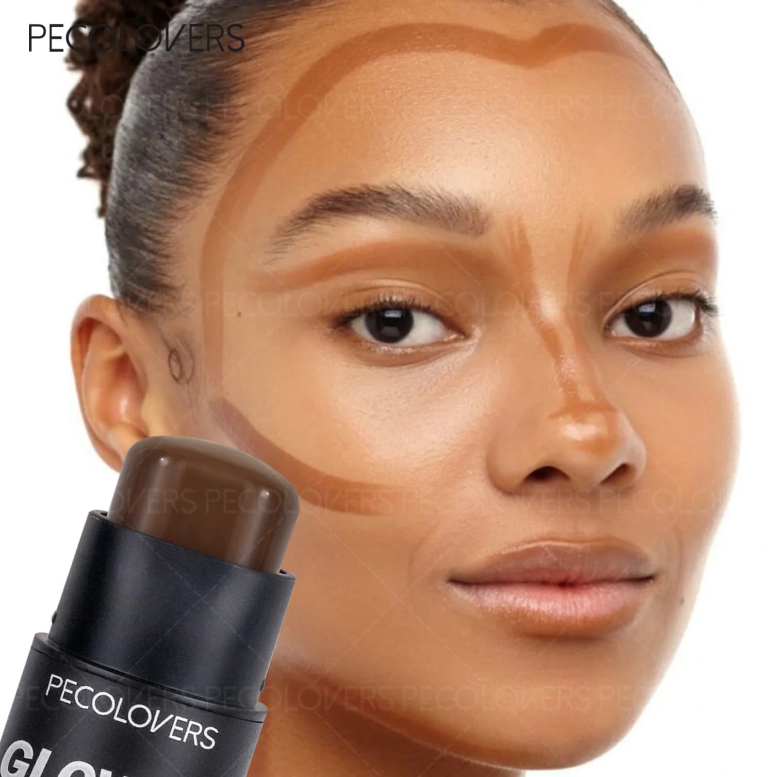 Correttore Viso Impermeabile a Lunga Durata, Bronzer, Contouring e Fondotinta, Copertura Totale per Pori e Occhiaie, Stick Contouring