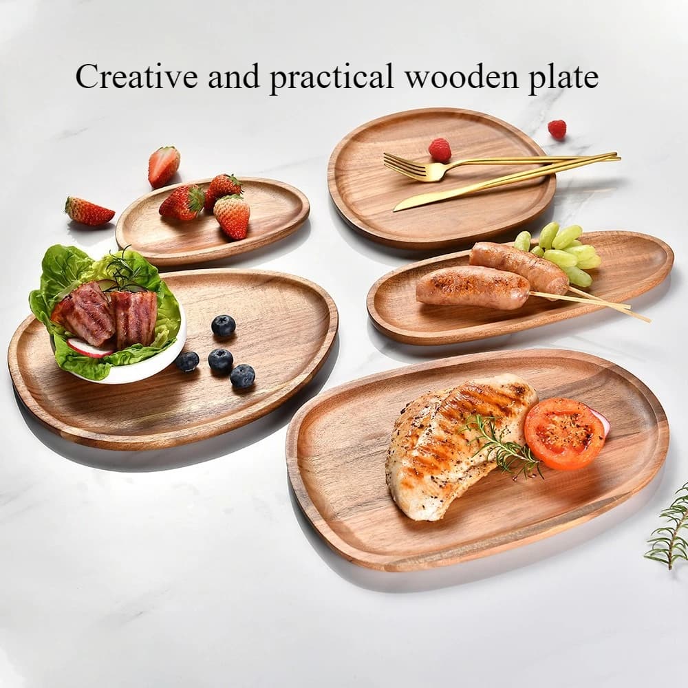 Piatto da pane per pizza in stile creativo leggero e di lusso, vassoio per snack, piatto da torta con frutta secca e sushi