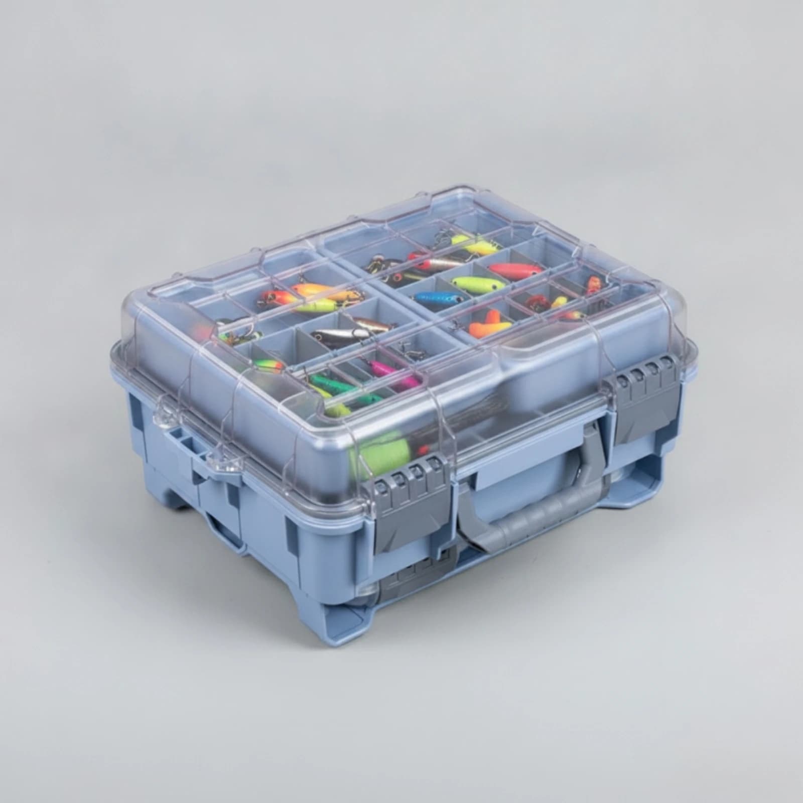 Fishing Tackle Box with Dividers Customizable Fishing Tackle Box Organizer Hard-Shell Compartmentalized for Fishermen