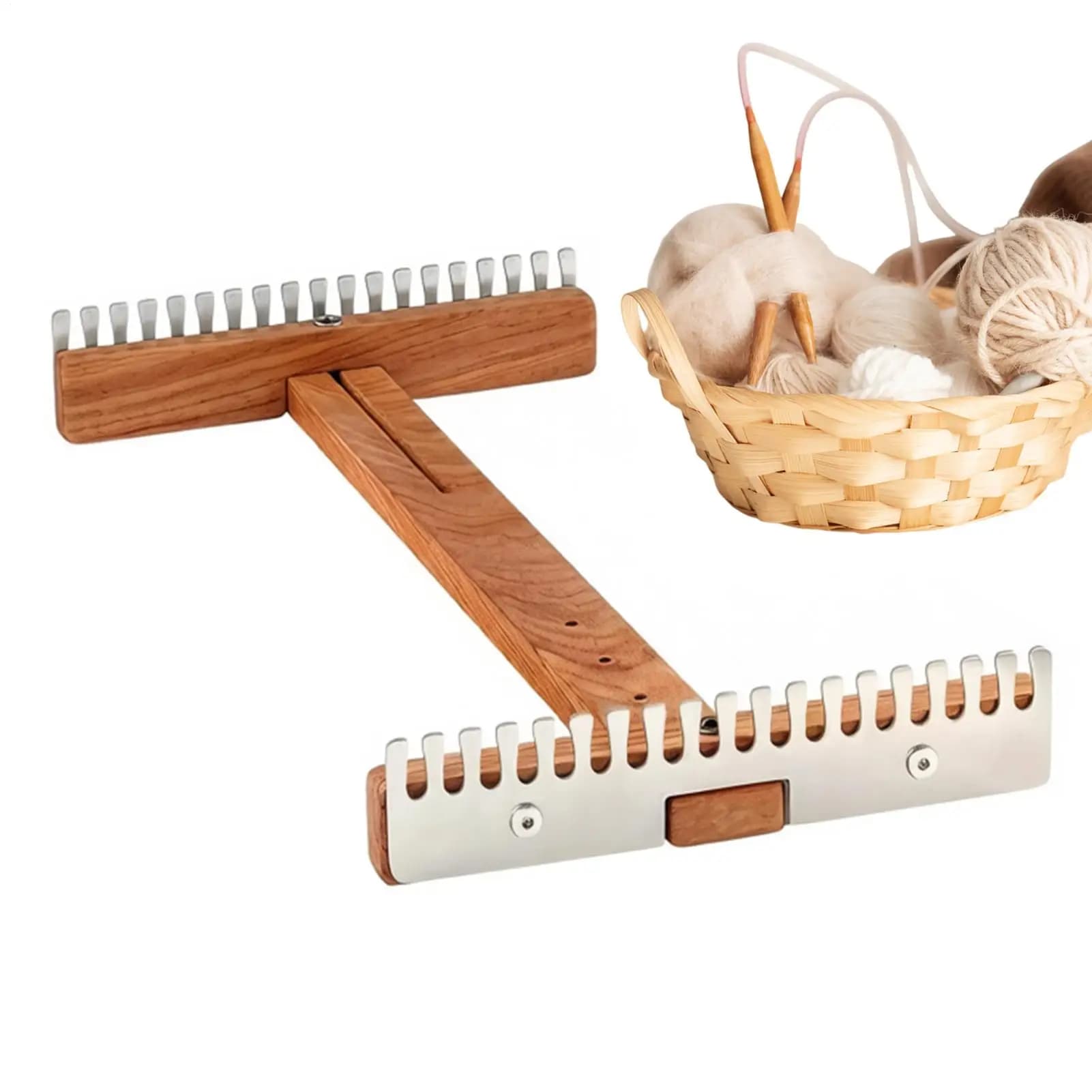 Weaving Loom For Adults Adjustable Wooden Frame Sewing Machine Tapestry Loom For Home School Art Class Workshop Studio Family