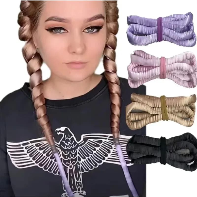 Hair styling tools Brake for heat-free sprinklers Soft bigodinis Heat-free hair rollers Sprocket silk curls Sleeping tie