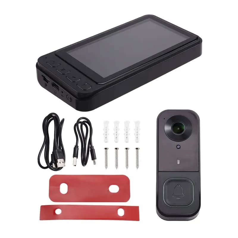 A55T per Citofono Vocale Wireless con Visione Notturna a Colori HD e Videocitofono Wireless con Schermo IPS HD a Basso Consumo Energetico