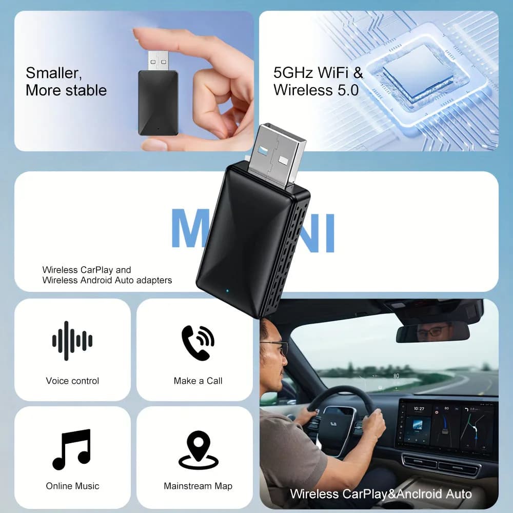 Mini Box Smart Plug and Play WIFI BT con connessione automatica per Toyota VW Peugeot MAZDA FORD